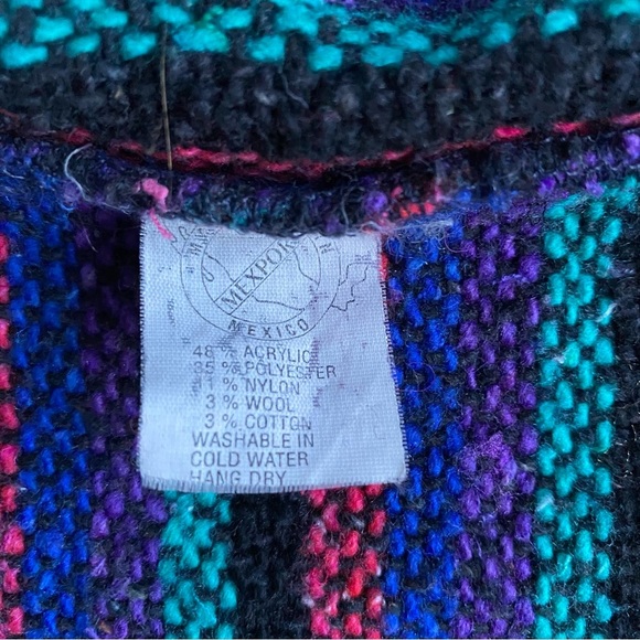 Vintage Baja Hoodie pullover hippie hoodie poncho - Picture 6 of 7